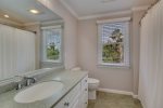 Second floor bathroom with shower and tub combo